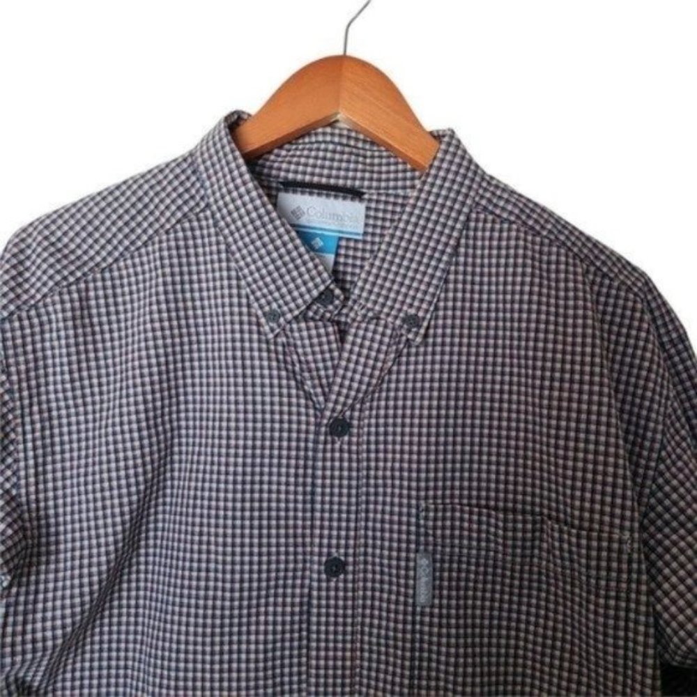 Columbia Men’s Rapid Rivers Long Sleeve Shirt Plaid L Large 100% Cotton Button - Picture 3 of 9